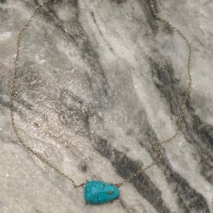 Kendra Scott Isla Gold Pendant in Turquoise